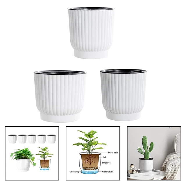 4 Pièces Auto-Arrosantes Terre Cuite Kaxich - Arrosage Goutte à Goutte Pour Plantes Intérieur Extérieur