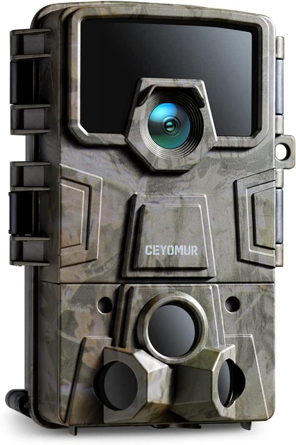 Fototrappola 24MP 1080P HD, Fotocamera Da Caccia Con Angolo Di Rilevamento Di 12
