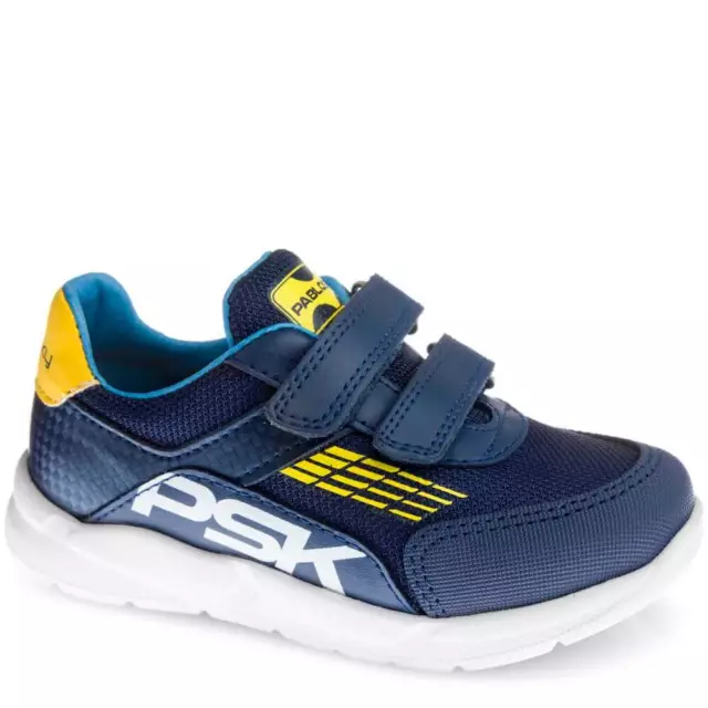 Zapatillas Deportivas PABLOSKY Azul Marino y Amarillo para Niños Tenis Playeras