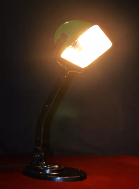 Vintage Belgian workshop, “SEVADAC” utility desk lamp. Art Deco style, 1920-1930 2