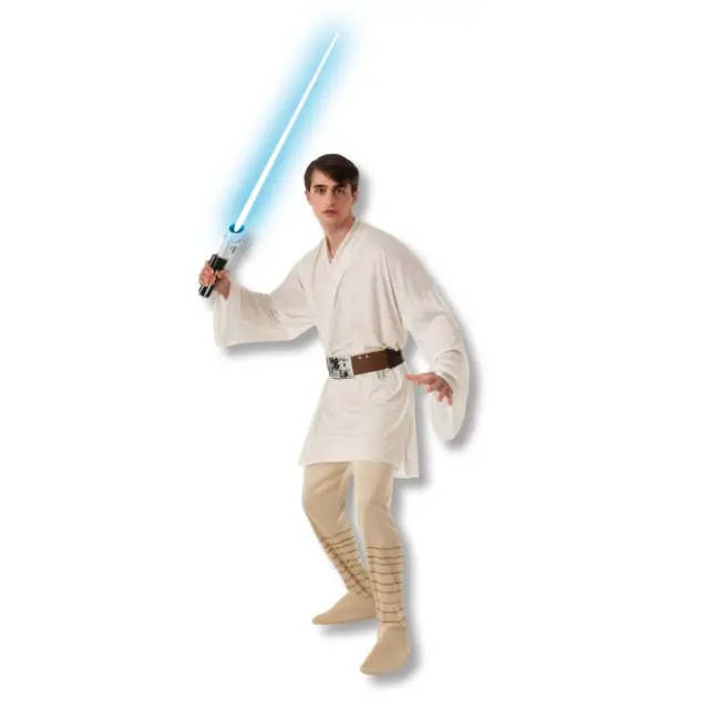 Uomo Ufficiale Star Wars Luke Skywalker Jedi Costume Adulto Costume Cosplay