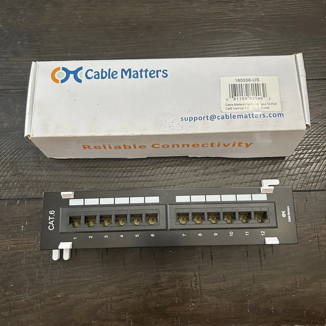 Pacote De Patch Panel Cat6 De 12 Portas Com Suporte E Ferram  Jm - Foto 5