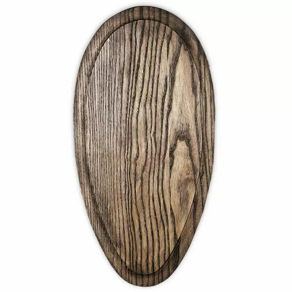 Escudo de madera para trofeo de ciervo. Panel. Cuerno. Astas. 53x27cm 0301031
