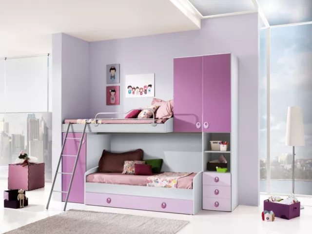 Cameretta Bambini Ragazzi Camerette Camera Letto Camere Armadi Armadio Ponte