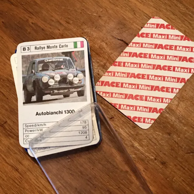 70' Rallye Car Cards Game ◊ Mini-Jeu De Cartes Voitures De Rallye (Annees 70)