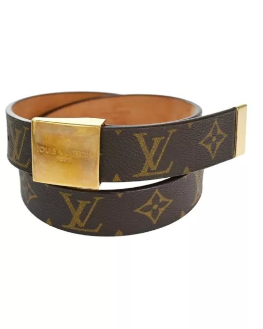 Pre Loved Louis Vuitton Brown Monogram Leather Waist Belt  -  Belts