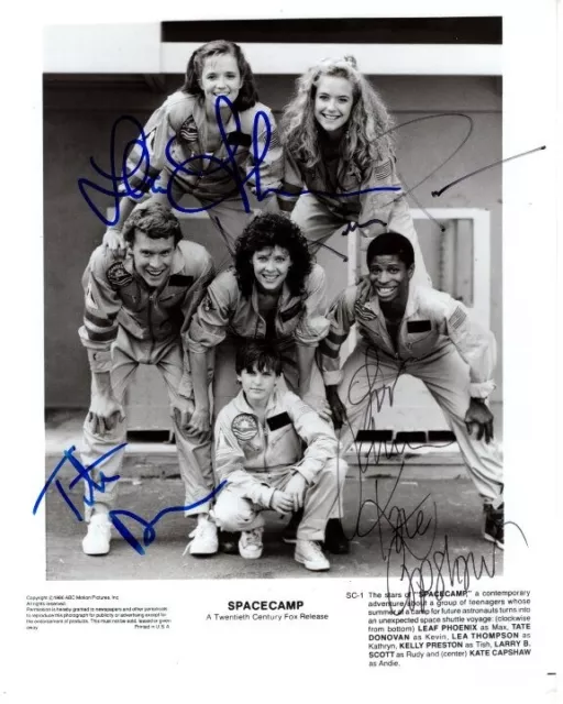 SPACECAMP Signed 8x10 Original Press Photo - To John KELLY PRESTON KATE CAPSHAW