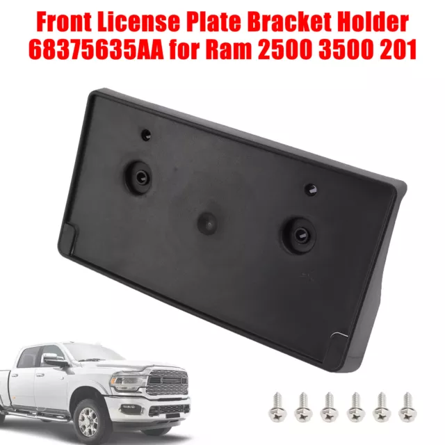 Front License Plate Bracket Holder 68375635AA pour Ram 2500 3500 2018