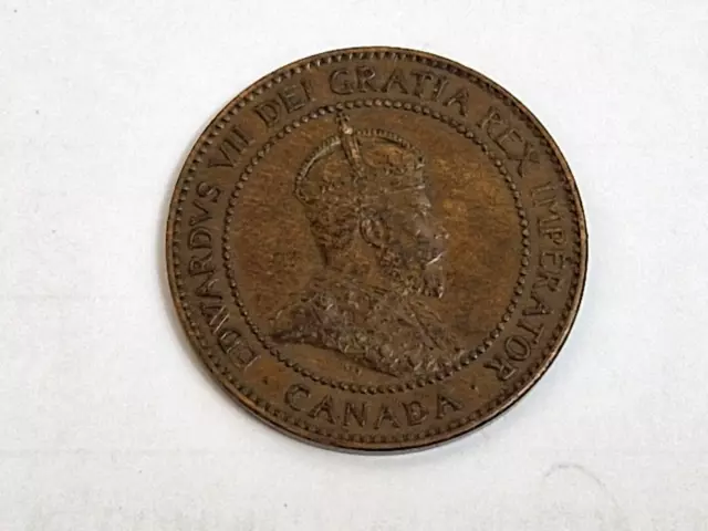 Vintage 1906 Edward VII Canada One cent Coin (39)