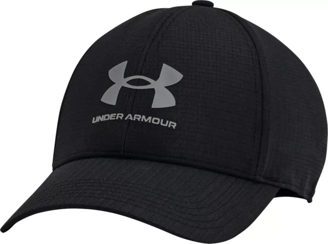 Under Armour Unisex Iso-Chill ArmourVent Stretch Running Cap Breathable - Black