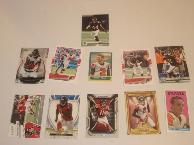 Lot 57 - 11 Falcons American Football NFL Trading Cards - See Details