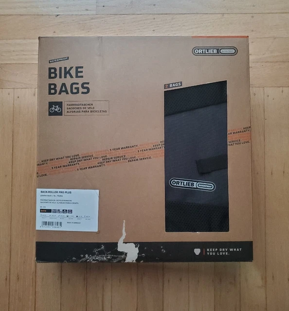 Ortlieb Back Roller Pro Plus QL2.1 Panniers Pair Black Granite NEW IN BOX!