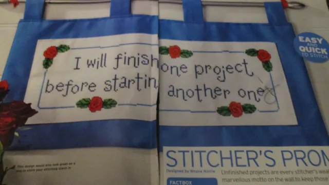 'Stitcher's Promise' cross stitch chart(only)