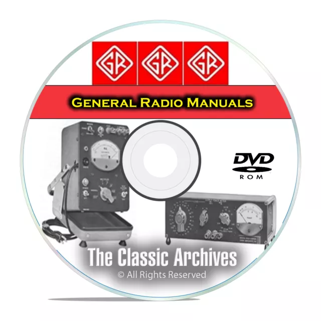 General Radio Service, Maintenance, & Operating Manuals, 341 in Total CD DVD B64