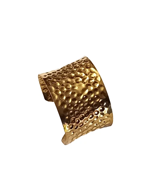 Bracelet Manchette Argent Femme – Motif Feuille Indien – Bijou Fantaisie Alliage – Cadeau Original