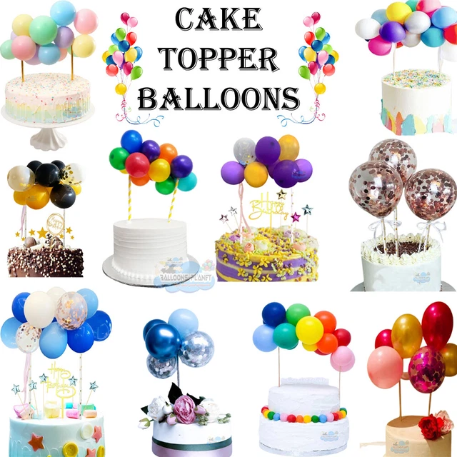 CONFETTI Balloon Cake Topper GARLAND Birthday PARTY Decoration Pastel Rainbow