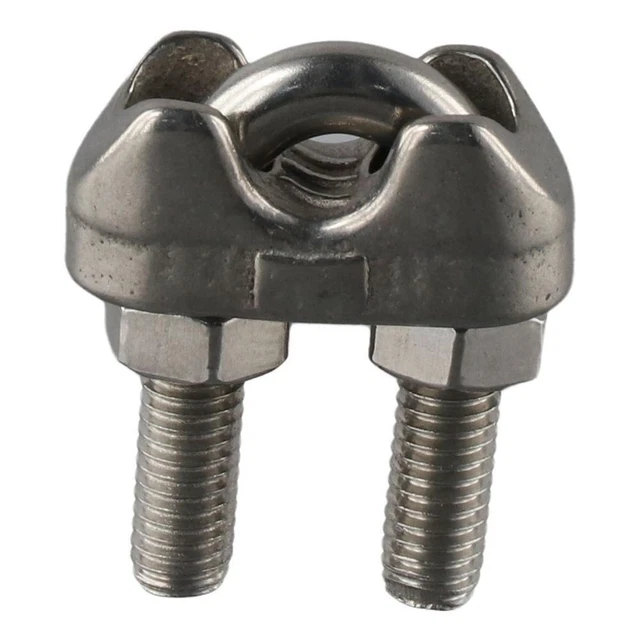 M5 fune metallica clip 304 acciaio inox perno a U fissaggio corda cavo clip