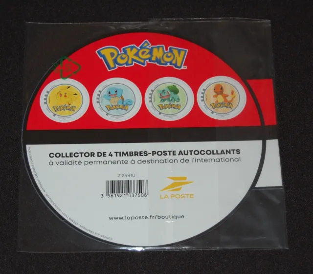 Pokemon , Collector 4 Timbres , Pokeball  , Neuf Sous Blister , 20 000 Ex