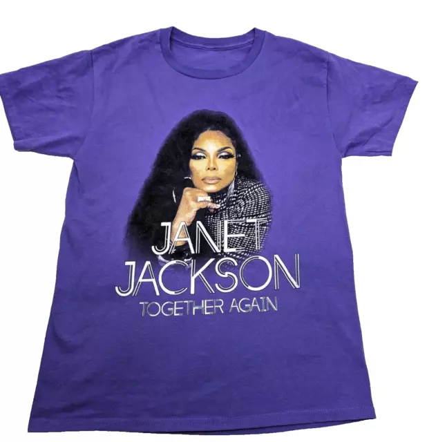 Janet Jackson Together Again Tour 2023 Ludacris Tee Shirt Music Purple Sm / MD?