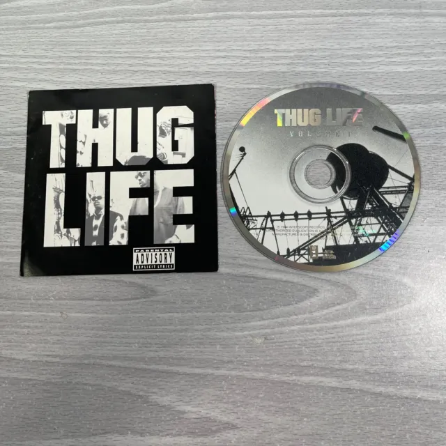 Thug Life Volume 1 2Pac 1994 Interscope Records Rap Hip CD Disc Only *READ