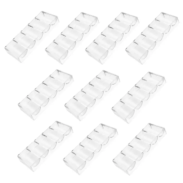 100-Piece Acrylic Poker Chip Rack. 100ct Casino Poker Chip Tray/Holder(10-Pack)