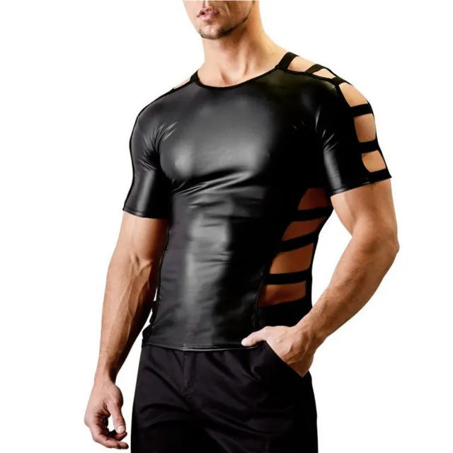Men's Sleeveless Y Back Muscle Half Tank Top Vest Tee T-Shirts Crop Tops  Fitness