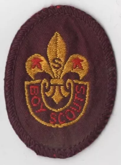 Senior Scout Tenderfoot Boy Scout Patch RED Bdr. [INT850]