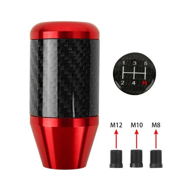 Universal Carbon Aluminum Alloy Car Truck Gear Stick Shift Shifter Lever Head