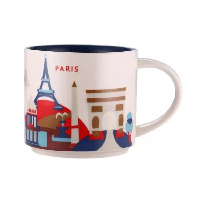 New Starbucks Paris Cities "You Are Here" Collection 414ml Coffee Mug YAH