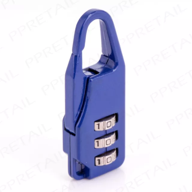 COMBINATION LUGGAGE PADLOCK 3-Digit Secure Lock For Travel Bag/Suitcase/Backpack