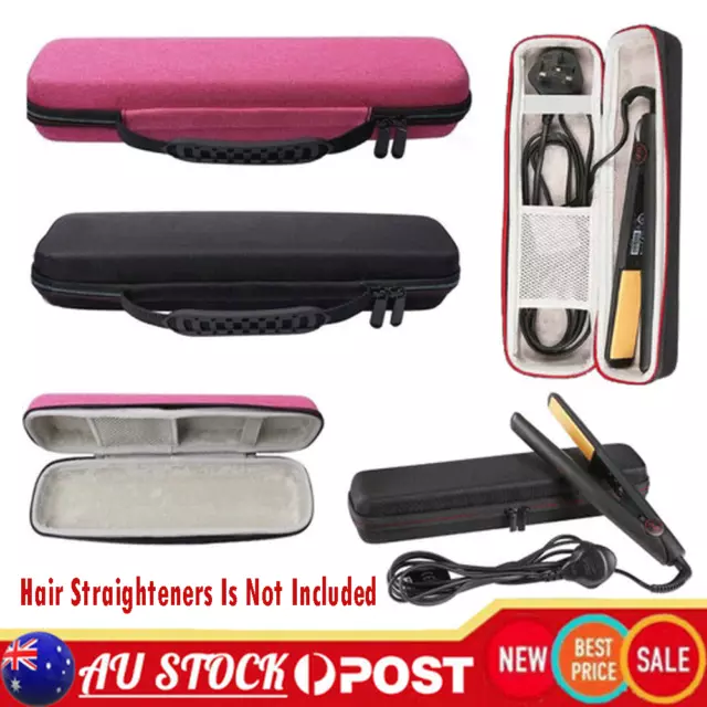 Heat-Resistant Hair Straightener Storage Bag Portable Hair Curler Travel Case AU