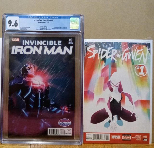 Invincible Iron Man 9 Variant CGC 9.6 (Riri Williams 1st full app) w/ free gifts