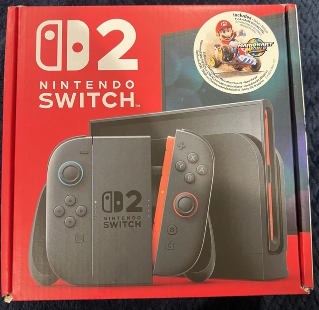 NINTENDO SWITCH 2 Console + Mario Kart World Bundle BRAND NEW IN HAND ...