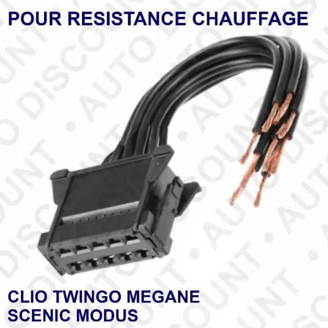 Résistance de ventilateur chauffage pour Renault Clio MK3 Modus 7701209803  - Cdiscount Auto