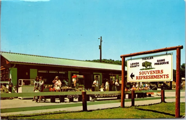 Trexler Lehigh County Game Preserve Schnecksville PA Pennsylvania Postcard VTG