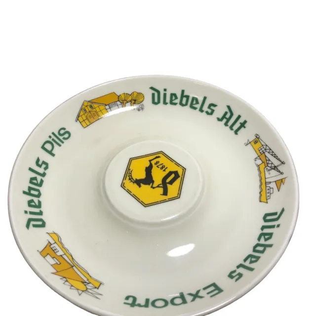 Vintage Diebels Pils Ale Ashtray Dish German Beer Barware Home Bar Man Cave