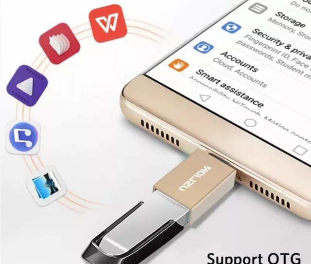 USLION USB Typ C zu USB 3,0 Typ-C Adapter OTG Micro Kabel Konverter