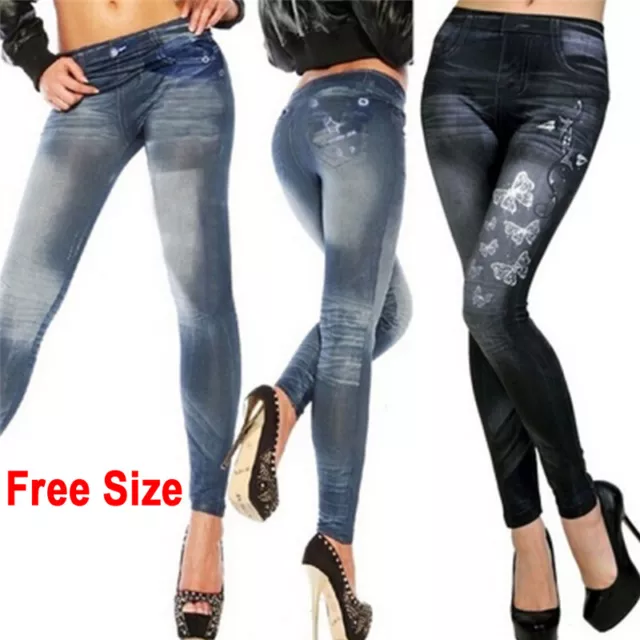 Women's Fashion New Sexy Skinny Leggings Jeans Jeggings Stretchy Pants Denim _co