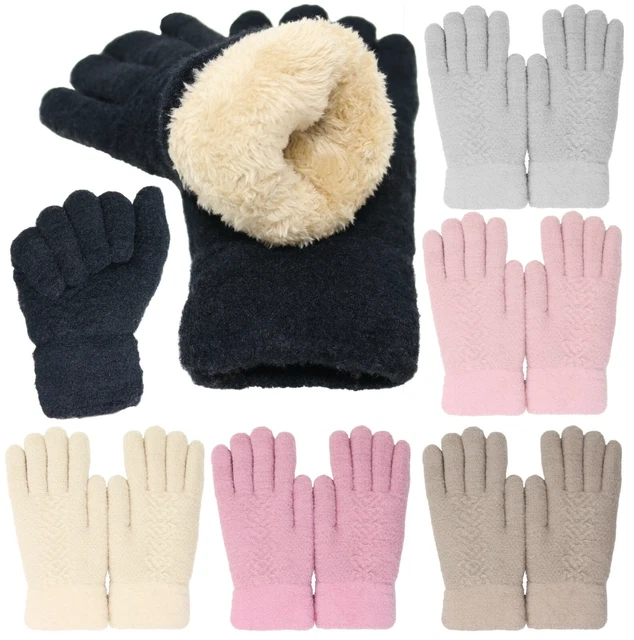 Heavy Duty Womens Super Thick Plush Fleece Lined Winter Gloves