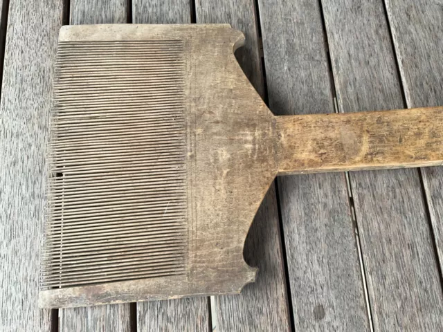 Antique Flax Hetchel Hatchel Hackle Primitive Wool Comb Carder