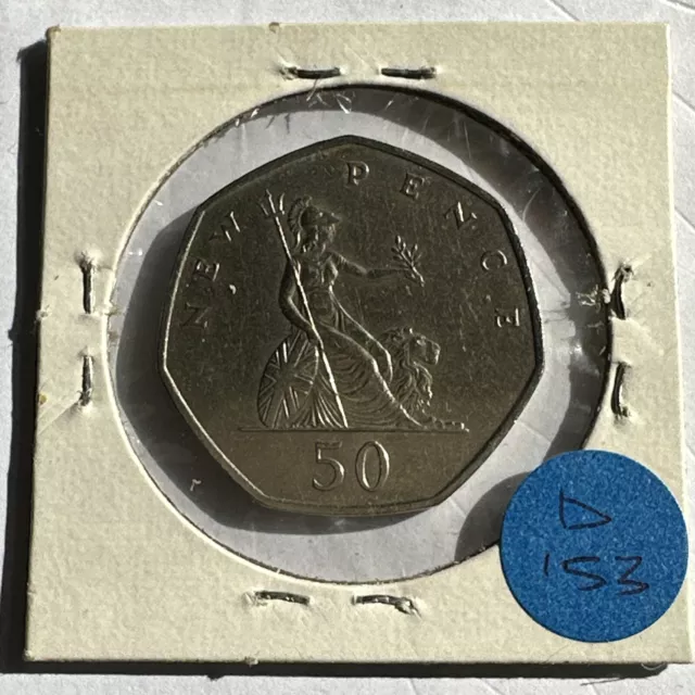 UK great britain 50 pence 1969  (3411797/D153)