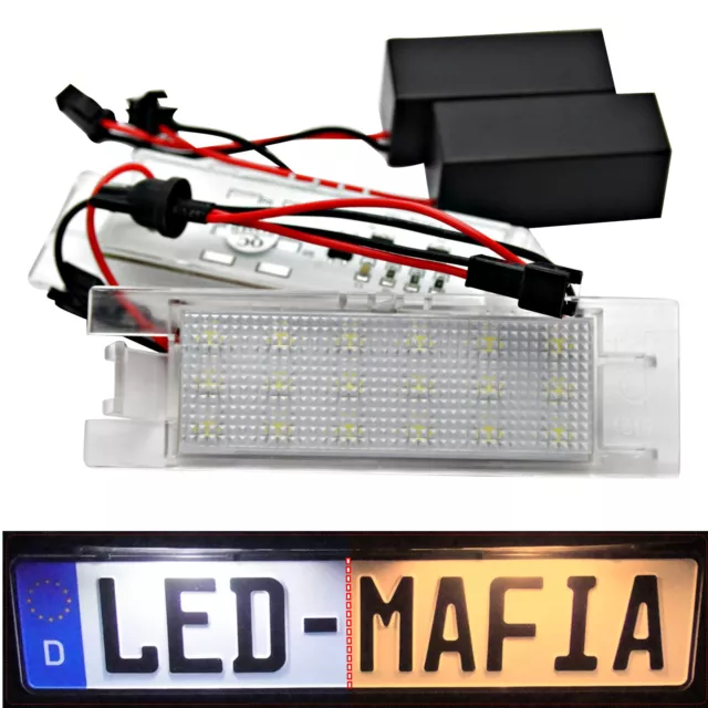 2x Convient pour Opel Adam Corse C D E Astra H J LED Éclairage De Plaque Module