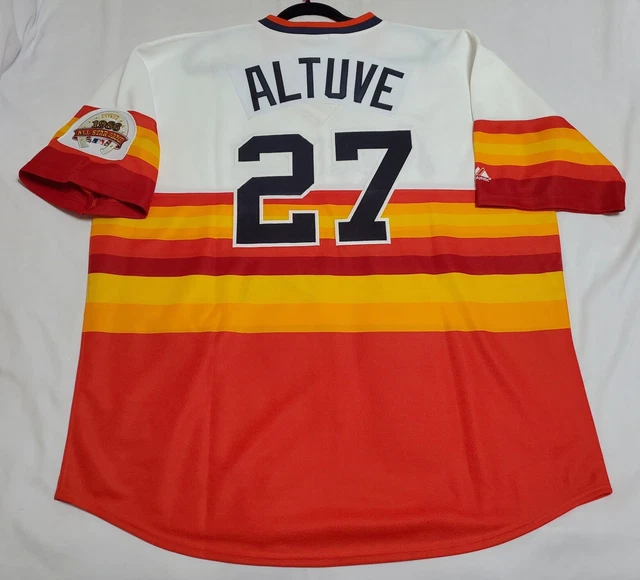 AUTHENTIC MAJESTIC JOSE ALTUVE 3XL, HOUSTON ASTROS 1986 TBTC Jersey USA