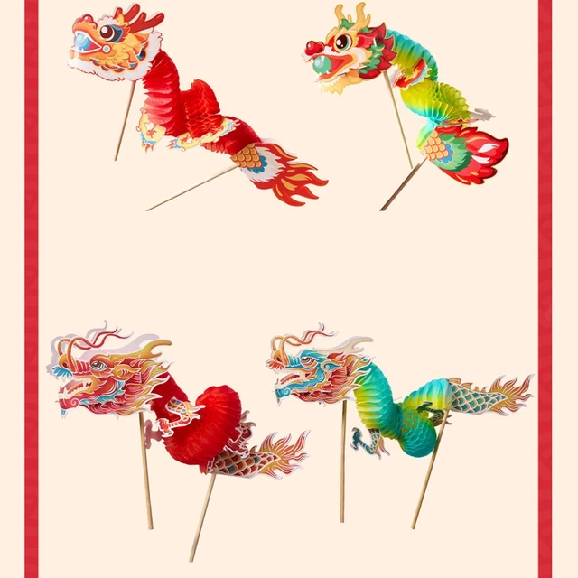 chinese new year dragon garland