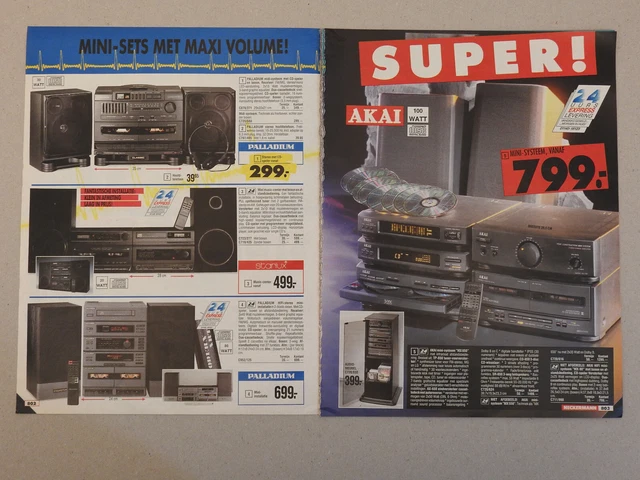 1992 Audio Stereo Stack Systems Players Speakers 26 Pages Catalog Print Ads