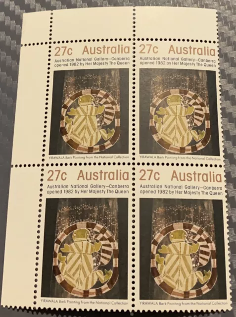 Australia stamp mint 1982 Australian National Gallery Canberra opening set of 4