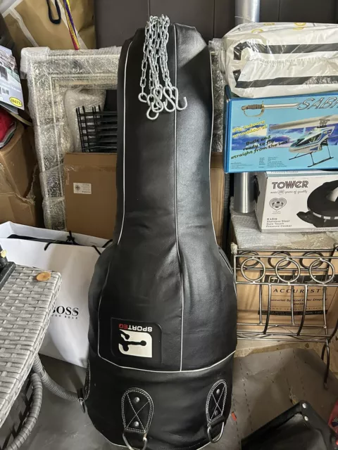 Boxing Bag Upper Cut Punch Bag  Natural Leather Sport  EQ