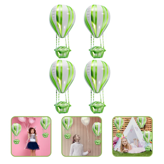 4 Pcs Hot Air Balloon Birthday Party Decoration Aluminum Foil