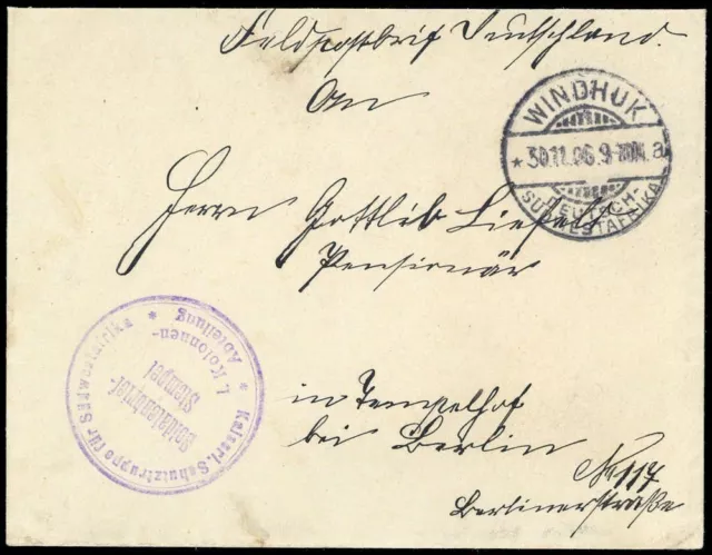 1906, Deutsche Kolonien Südwestafrika, Brief - 2598051