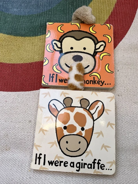 JELLYCAT IF I Were A Monkey & Giraffe baby toddler Board Books £5.45 ...